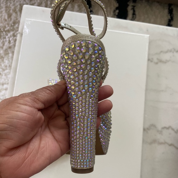 Steve Madden Rhinestone Platform Heels - Picture 10 of 10